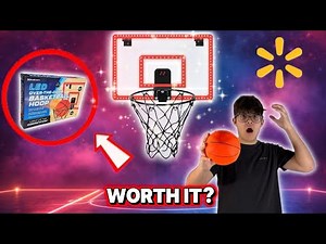 WORLD’S BEST LED MINI HOOP FROM WALMART?! MinnARK LED Mini Hoop Unboxing And Review!