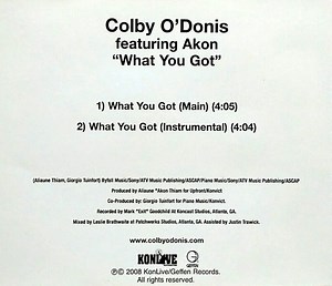Colby O'Donis Featuring Akon - What You Got