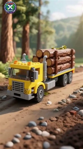 LEGO Logging Truck Arrives