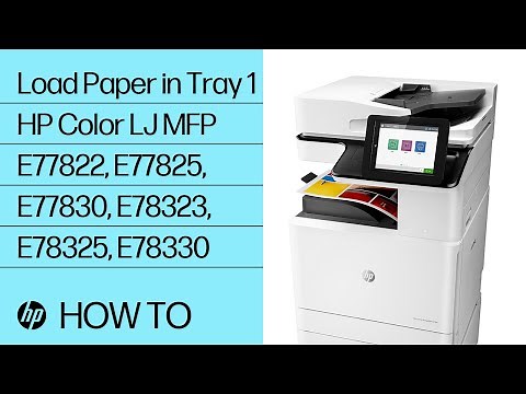 Load Paper in Tray 1 on HP Color LJ Managed MFP E77822, E77825, E77830, E78323, E78325, E78330 | HP