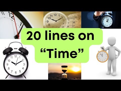 20 Lines on the Importance of Time for Students | Value of Time in Daily Life and Studies | Time