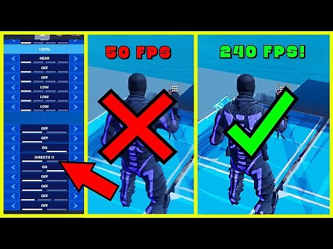 How to BOOST FORTNITE FPS! 😳 NO LAG | 200+ FPS | BEST COMPETITIVE + LOW SPEC PC SETTINGS!