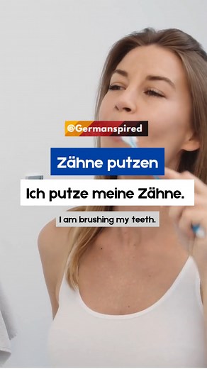 18K views · 434 reactions | These simple sentences are a good start for practicing basic German verbs. German sentences related to hygiene #learngerman #deutschlernen #germanlanguage #deutschkurs #german #deutsch #languagelearning #germanlearning #studygerman #germancourse #germanspired | Germanspired | Facebook