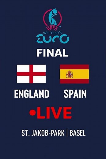 LIVE | ENGLAND VS SPAIN | UEFA WOMEN'S EURO 2025 FINAL
