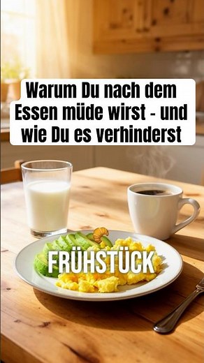 Warum Du nach dem Essen müde wirst – und wie Du es verhinderst..#müdigkeit #ernährung
