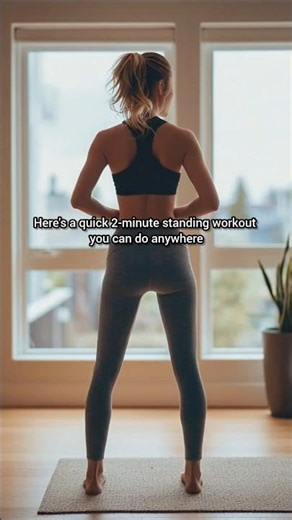 2-Minute Standing Workout for Weight Loss | No Gym Needed #shorts #weightlosstips #weightloss #viral