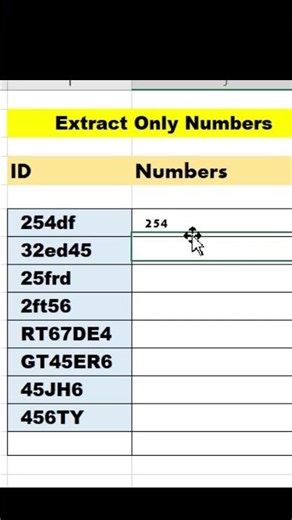 Excel Magic Shortcut | How to Extract Numbers from Text in excel |