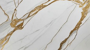 Gold veins are scattered randomly across the surface, creating a luxurious and elegant abstract pattern.