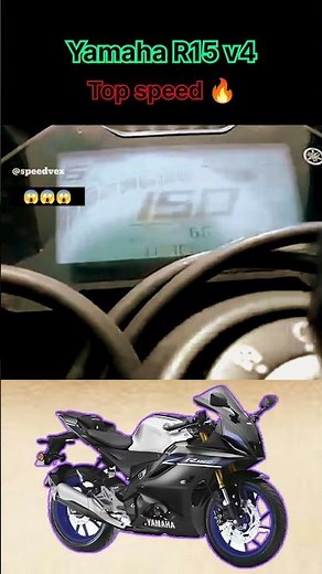 🔥Yamaha R15 v4m || Top speed😱 🚀