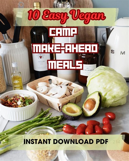 Make Ahead Vegan Camping Meals | Easy Prep Plant-based Recipes for Camping & Travel | No-fuss Outdoor Meals | Digital Download - Etsy UK