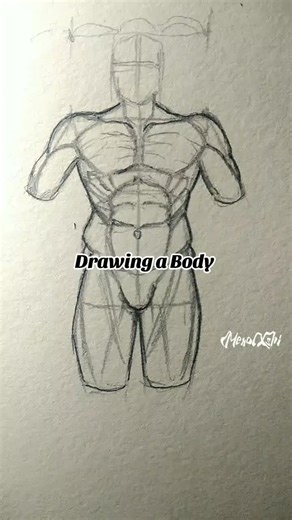 Easy Male Body Anatomy Drawing Tutorial