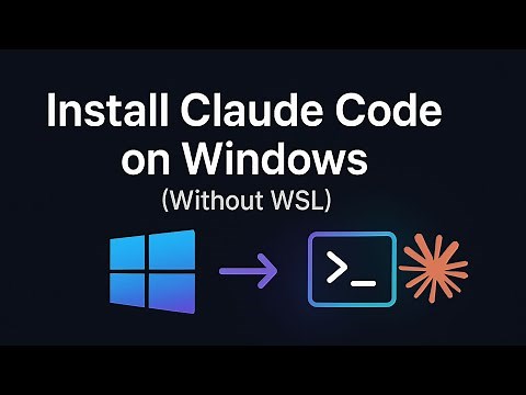 Install Claude Code on Windows (Without WSL) | Step-by-Step Guide