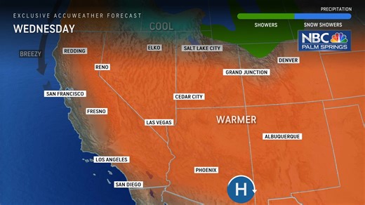 1.6K views | Today's USA Coast-to-Coast Weather Outlook! • Scattered severe t-storms possible from Southern Michigan into Midwest/Ohio Valley • Heavy snow along mountains and foothills of the Northern Rockies • Warmer than normal temperatures for much of the Southwest @JerrySteffen @NBCPalmSprings | NBC Palm Springs | Facebook