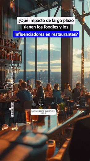 Masterestaurant | ¿Qué impacto de largo plazo tienen los foodies y los Influenciadores en restaurantes? Programa Entrenamiento CA$H Finanzas y Costos... | Instagram
