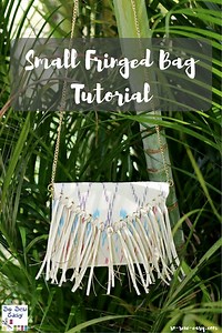 Small Fringed Bag Tutorial | So Sew Easy