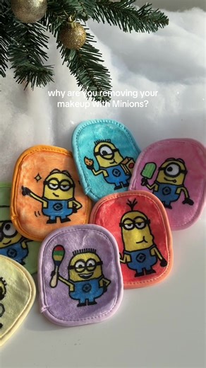 Using Minions Makeup Erasers for Easy Cleanup