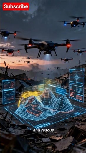 How AI Drone Swarms Navigate Cities#DroneSwarm#SwarmRobotics#shorts