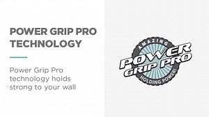 Zenna Home Power Grip Pro Rustproof Multi-Surface Dual Mount Long Shower Basket in Stainless Steel E7826STL