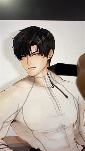 1.1K views · 15 reactions | Just me pretending to draw on my laptop screen.  Featuring Doc Zayne. #loveanddeepspace | Artsy Giinjii | Facebook