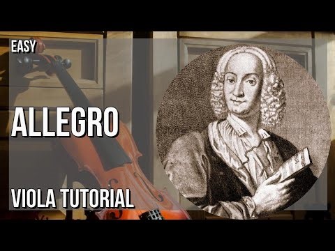 SUPER EASY: How to play Allegro (Winter from the Four Seasons) on Viola (Tutorial)