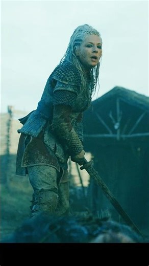Lagertha's bravery after killing White Hair scene. #vikings #lagertha #summertimesadness
