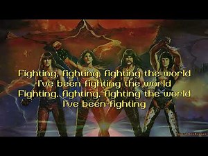 Manowar - Fighting The World (Lyric Video) #lyrics #manowar