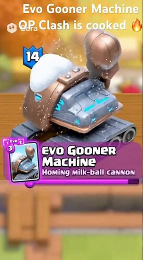 Evo Gooner Machine is OP 🔥 🥀 😭!! Clash is cooked! #phonk #clashroyale #supercell #goon #cooked