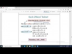 Lecture 25 (Set Theory)