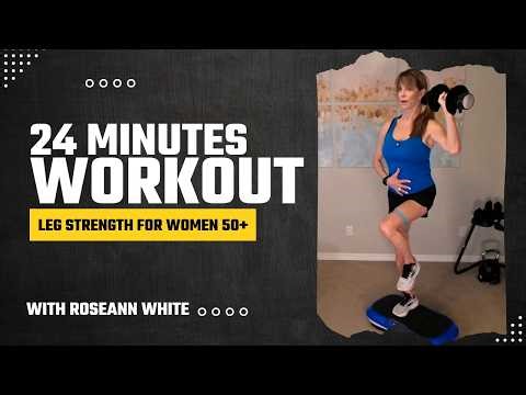 Summer Ready Series | Lower Body Power Workout for Women 50+ (Vibration Plate + Dumbbells)