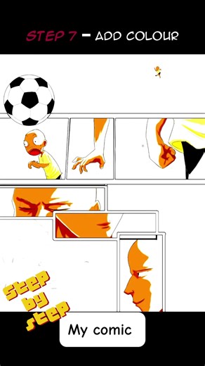 My Comic page work flow | Full art process in 1 minute. #comicdrawing