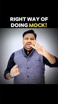 Correct Way of Attempting Mock !! #nda #ndaexam #nda2026 #mocktest
