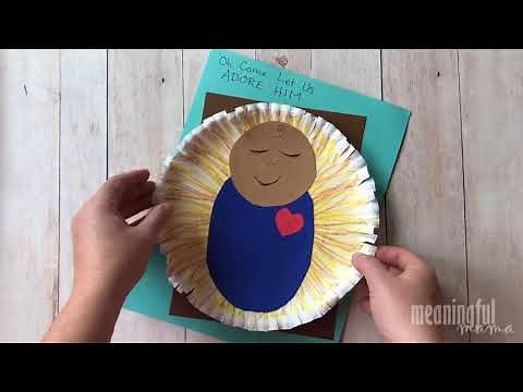 Jesus in the Manger Nativity Craft for Kids