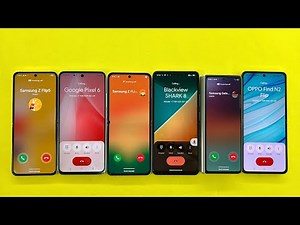 Incoming + Outgoing Call Samsung Z Flip 5 + Z Flip 3 + Z Fold 3 + Realme C67 + Blackview 8 + OPPO