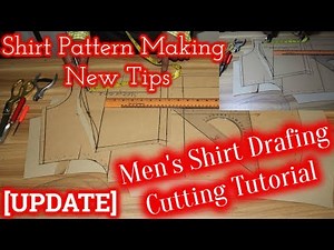 Shirt Pattern Making Tutorial | how to draft men’s shirt pattern | men's shirt drafting ‪@rmgpm16‬