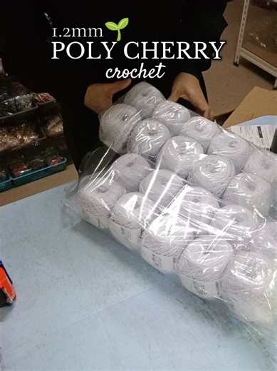 Recommended for making table runner 🫰🏻 #yarnshop #yarnshopmalaysia #crochetersoftiktok #crochetmalaysia #polycherry