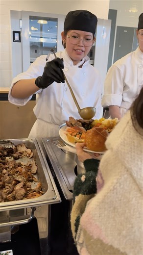 2K views · 30 reactions | Students in Terrace campus' Professional Cook Level 1 program brought the festive spirit to life during the annual holiday lunch, preparing and serving a full spread of dishes, from appetizers to decadent desserts. Thank you to the PCOOK1 students for the feast! | Coast Mountain College | Facebook