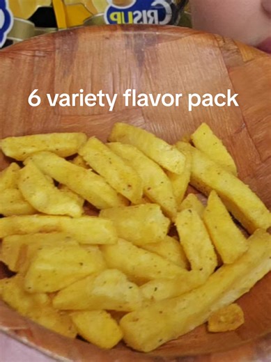 crisup's 6 flavor potato chip stick variety pack is a must havr in my snack drawer! #tiktoksnacks #truffle #curry #potatochips
