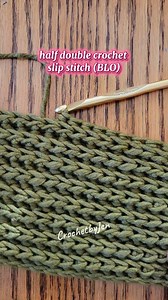 1.2M views · 15K reactions | Half Double Crochet Slip Stitch Back Loop Only #crochetbyjen #crochetstitch #fypシ #crochetlove #crocheter #crochetinspiration #crochetidea #crochetingisfun #crochet #crocheting | Simply Yarn | Facebook