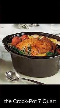 Cook like a pro with Crock-Pots 7 Quart Oval Slow Cooker Perfect for large meals and