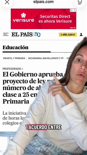 Acuerdo Docentes y Educación: Ratio Reduce