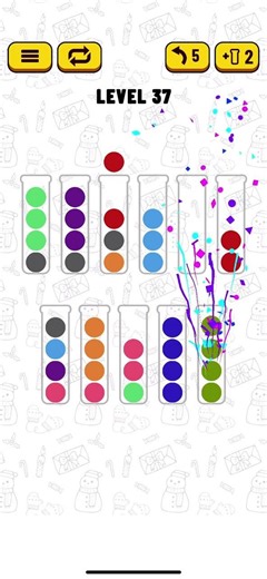 Ball sort puzzle. Level 37 #puzzle #gaming