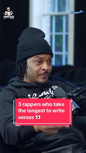 #TI reveals the three #rappers who take the longest to finish a verse 👀 #eminem #nipseyhussle #andre3000 #rap #hiphop #bigpodcast #bigpod #shaq #jamalcrawford