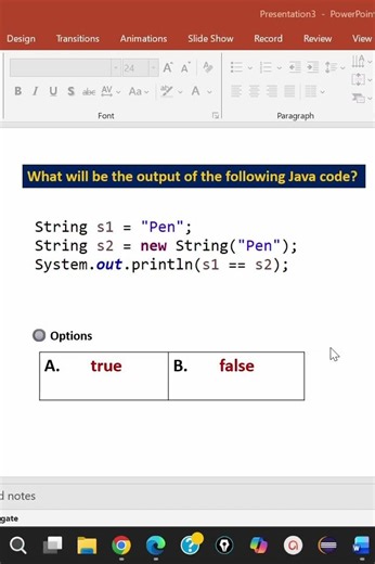 Java String mcq | Answer me #java #string