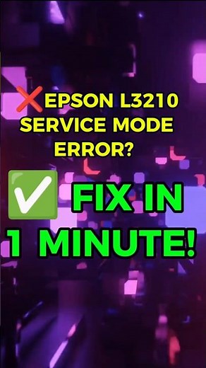 Epson l3210 Reset Shorts