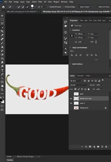 Photoshop Tutorial Photo Manipulation In Photoshop Typography #shorts