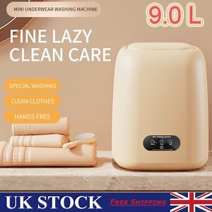 Portable Mini Washing Machine 9L Capacity Small Washer for Camping Dorm Travel  | eBay UK