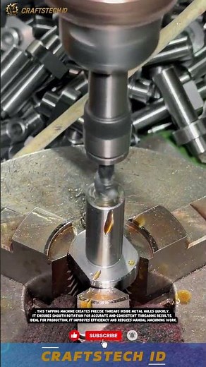 Precise & Efficient Thread Tapping Machine for Metal Drilling and Hole Finishing in Industrial #cnc