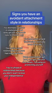 55K views · 124 reactions | Signs you have an avoidant attachment...