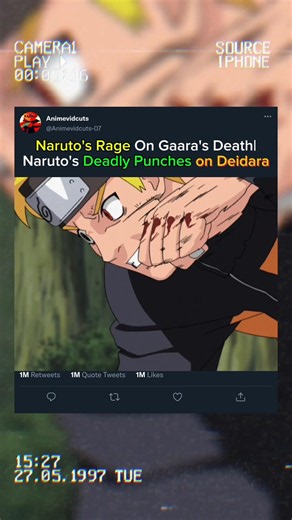 Naruto Lost Control Against Deidara After Seeing Gaara Dead and Unleashed Nine Tails Power #naruto