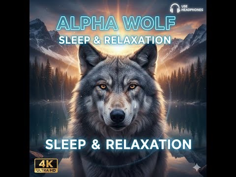 [4K] ALPHA WOLF Sounds for Deep Sleep & Relaxation | Calm Music, Nature Scenery & Stress Relief